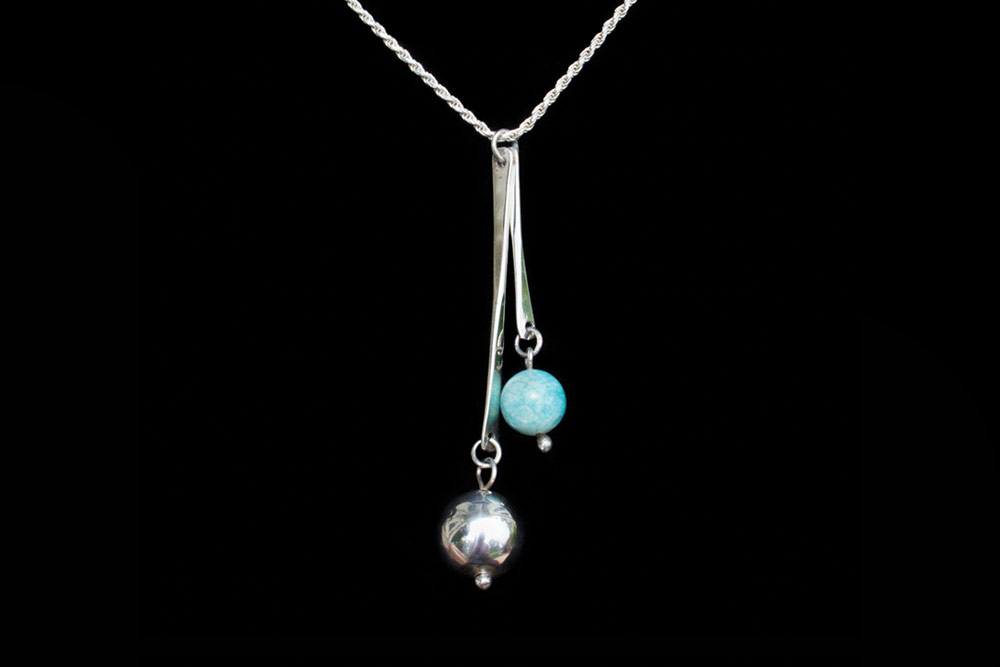 Sterling & Turquoise Necklace - Necklaces
